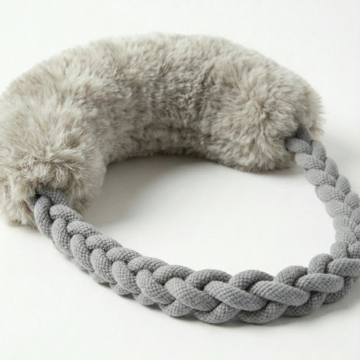 Wool Loop Tug Toy - Grey-0