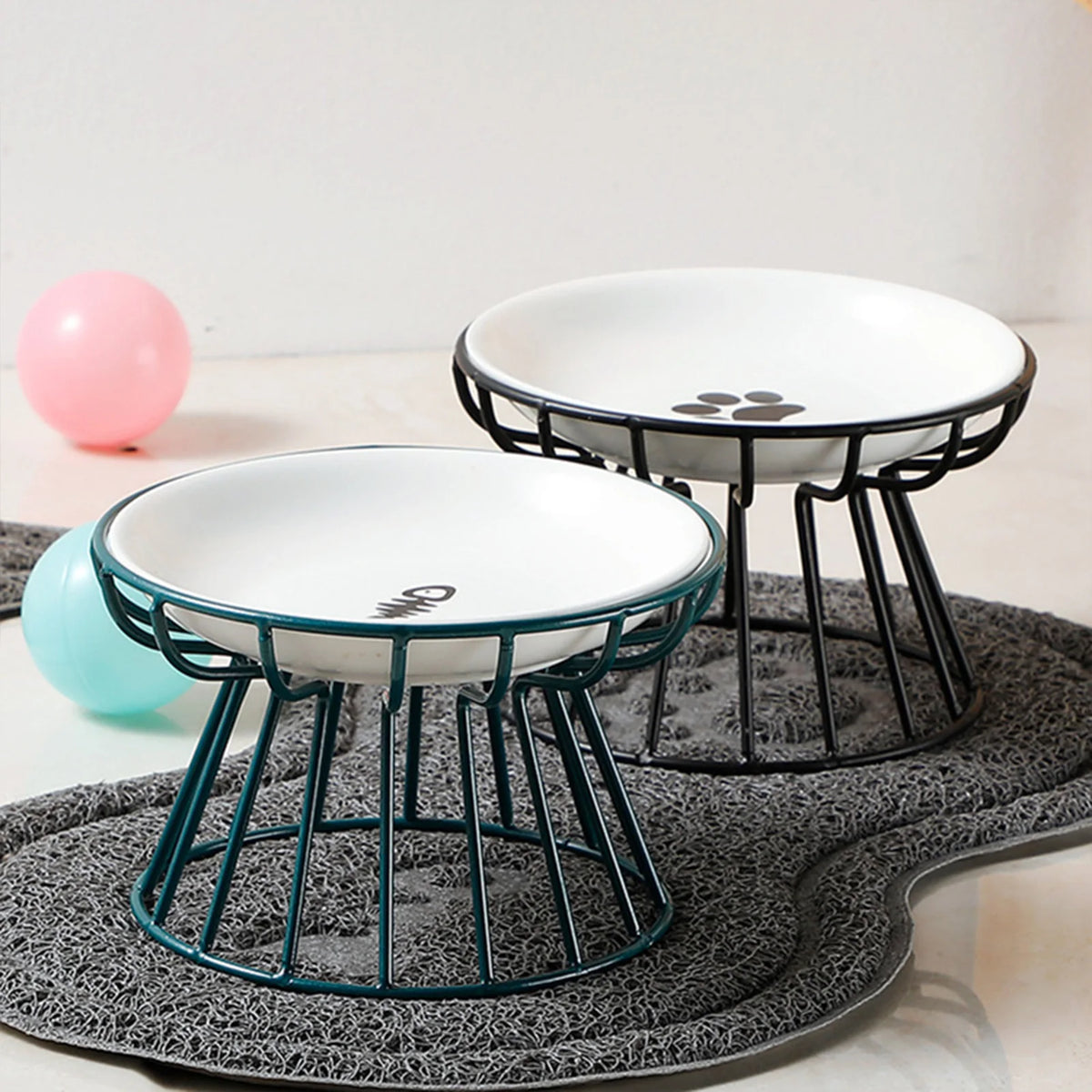 Alto — Piatto Rialzato in Ceramica per Gatti