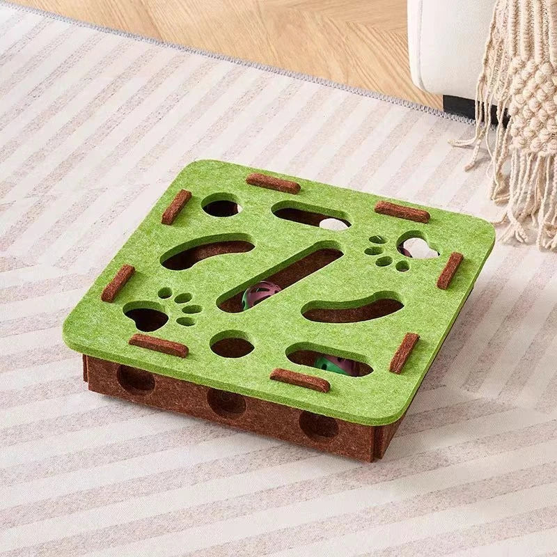 Puzzle — Gioco Interattivo in Feltro per Gatti