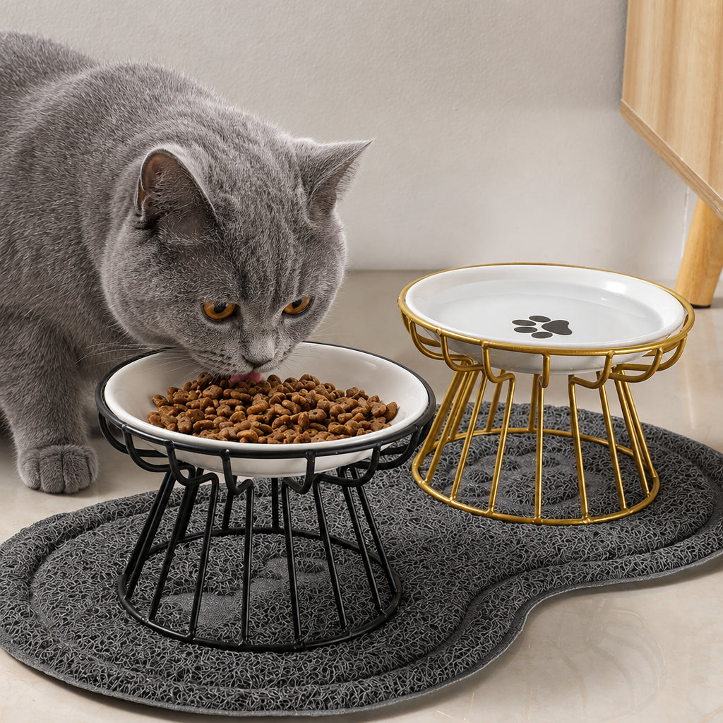 Alto — Piatto Rialzato in Ceramica per Gatti